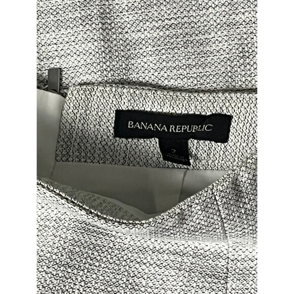 Banana Republic Straight Office Pencil Skirt 2 Preppy Heather Cream Career Style - Picture 3 of 3